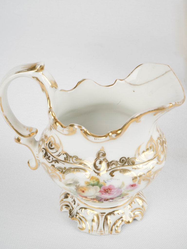 Vintage scalloped ceramic tea set