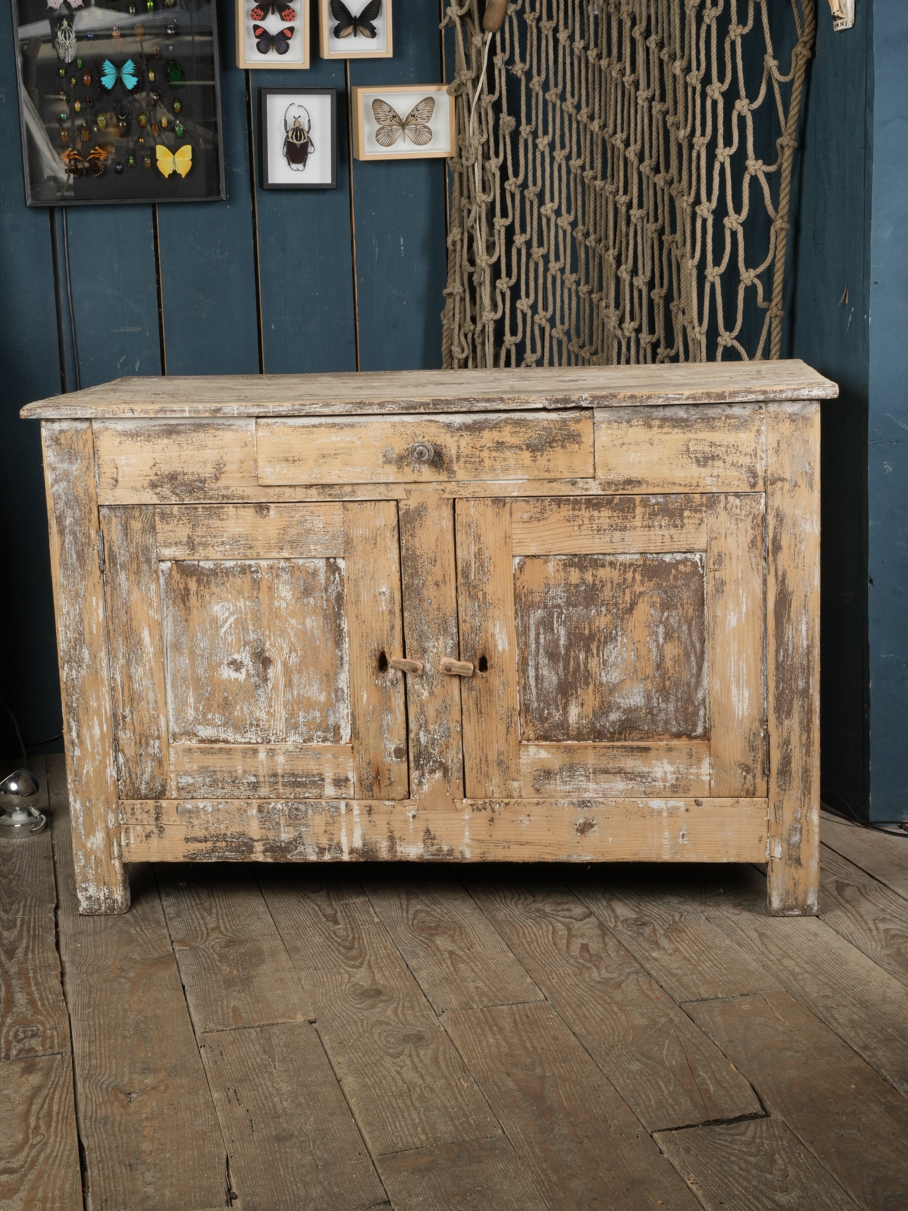 Authentic vintage fir cabinet