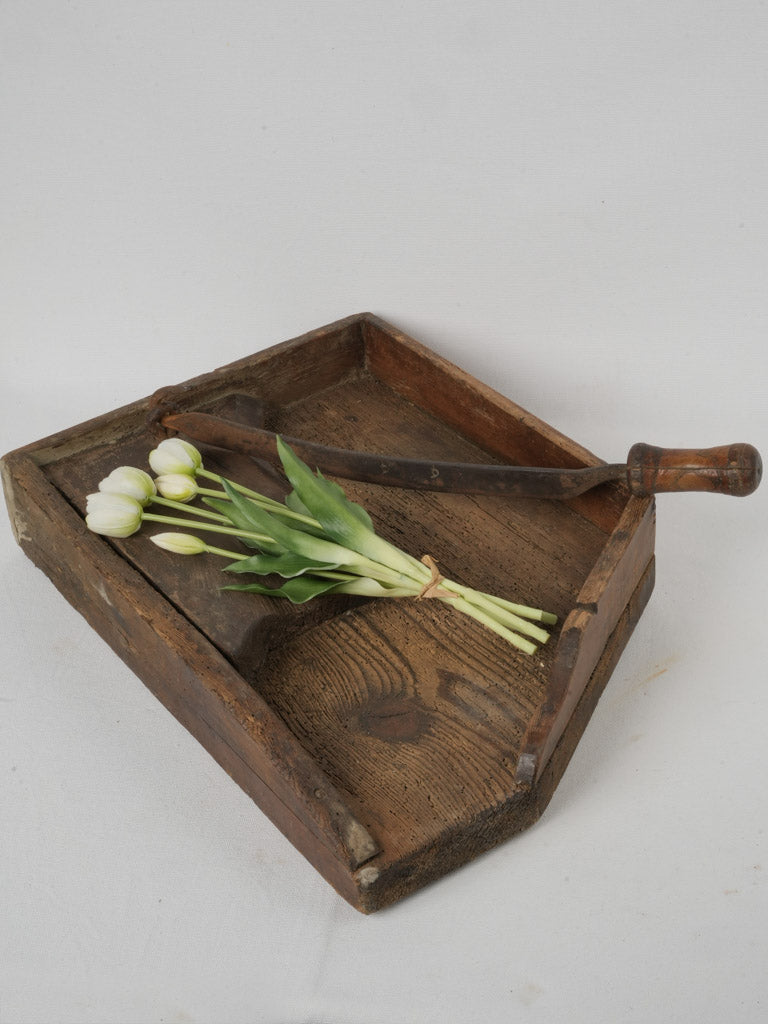 Authentic rustic baguette guillotine