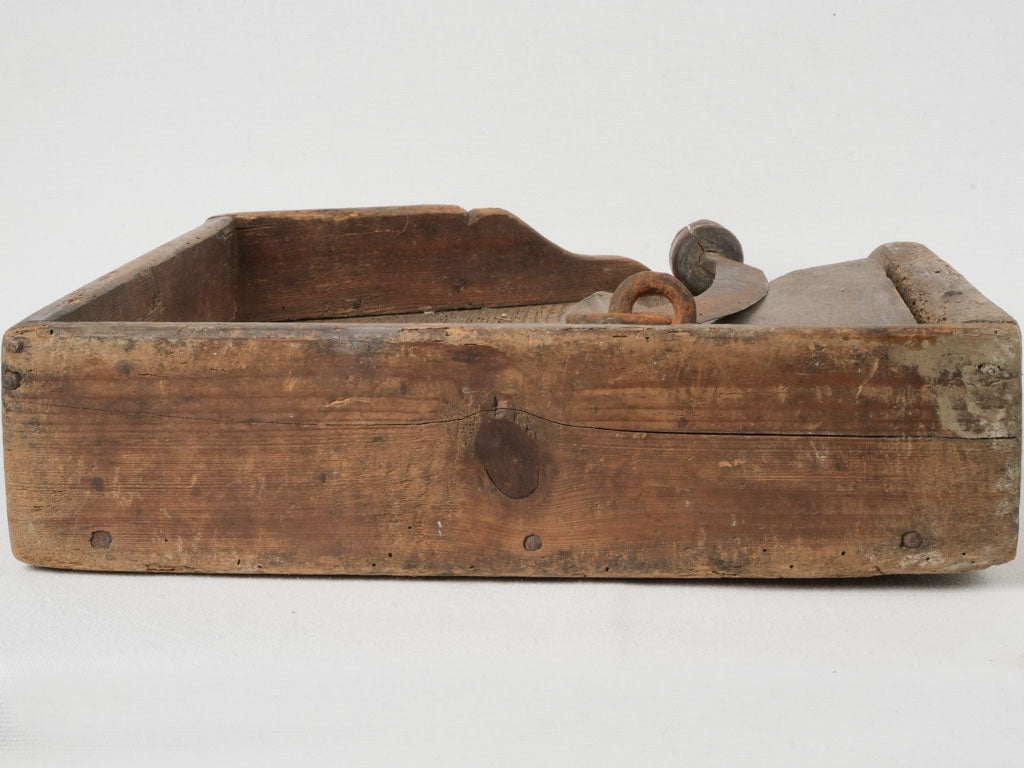 Well-worn rustic baguette guillotine