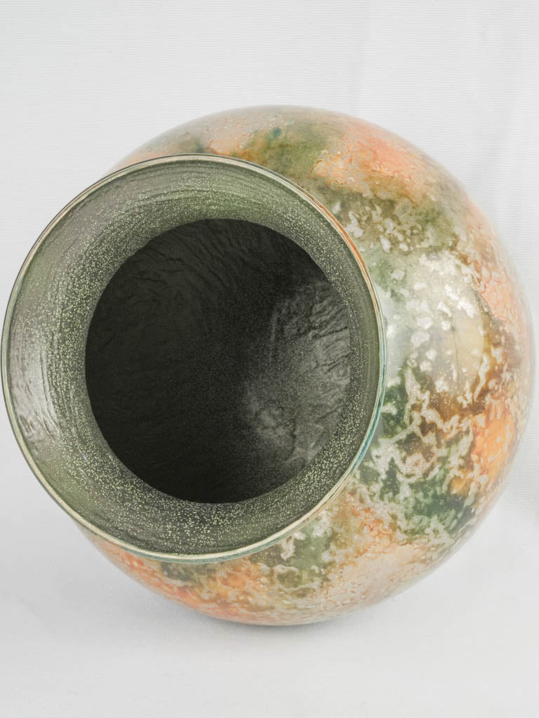 Classic colorful glass art display vase