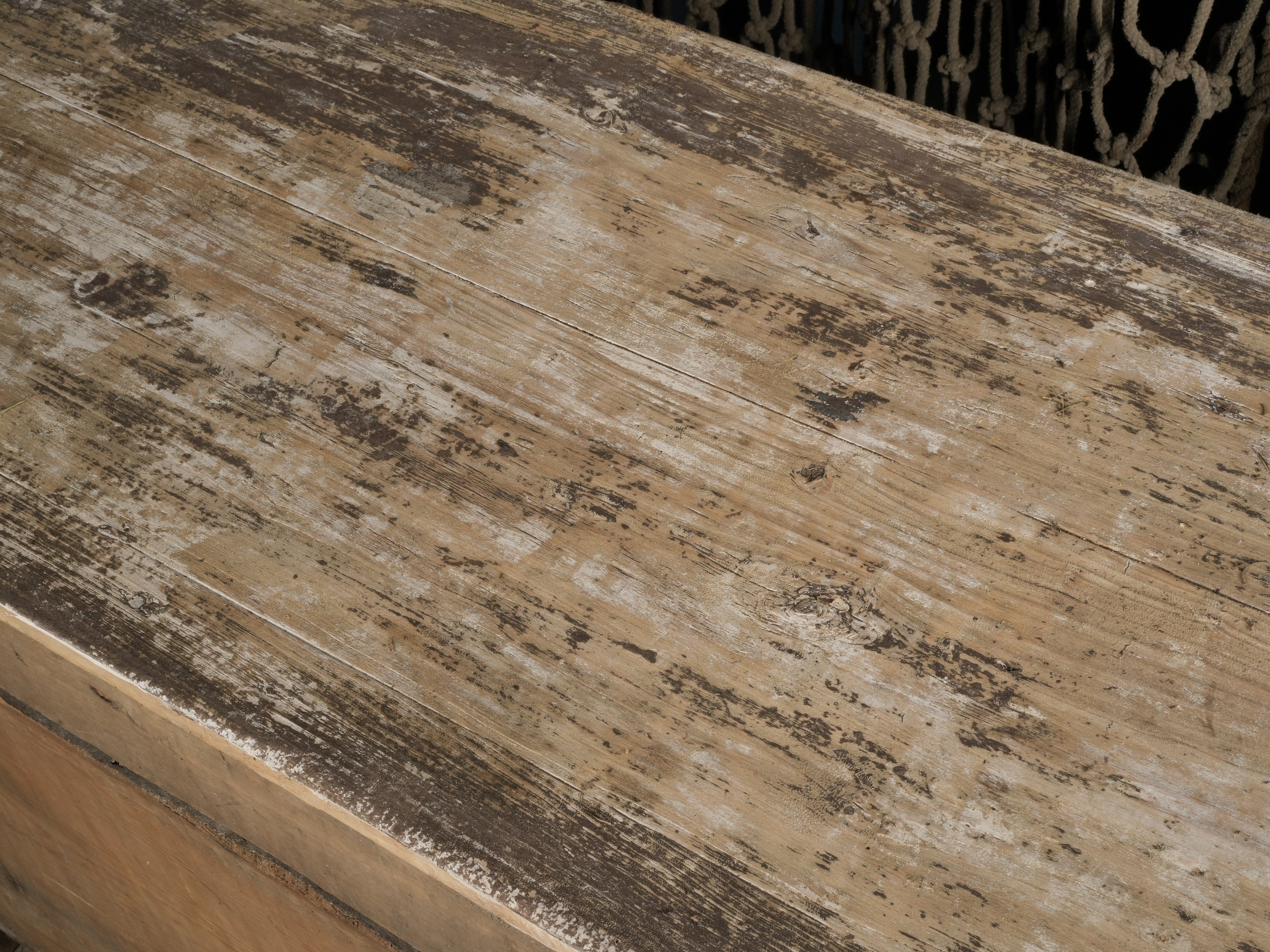 Warm weathered finish sideboard