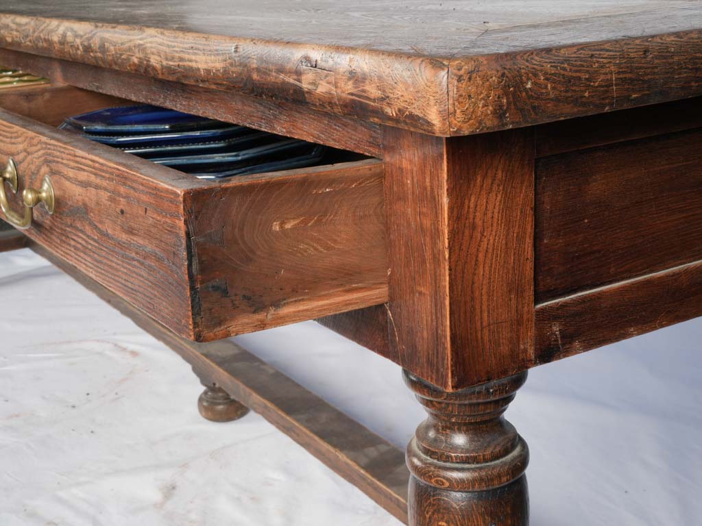 Nineteenth-century large meleze table