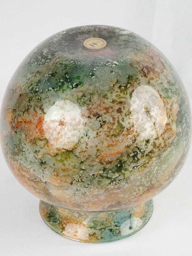 Statement large vintage glass vase