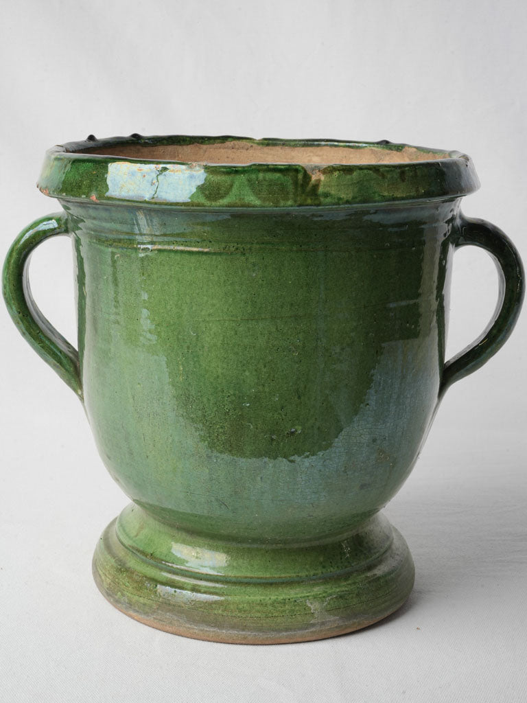 Rustic pedestal urn