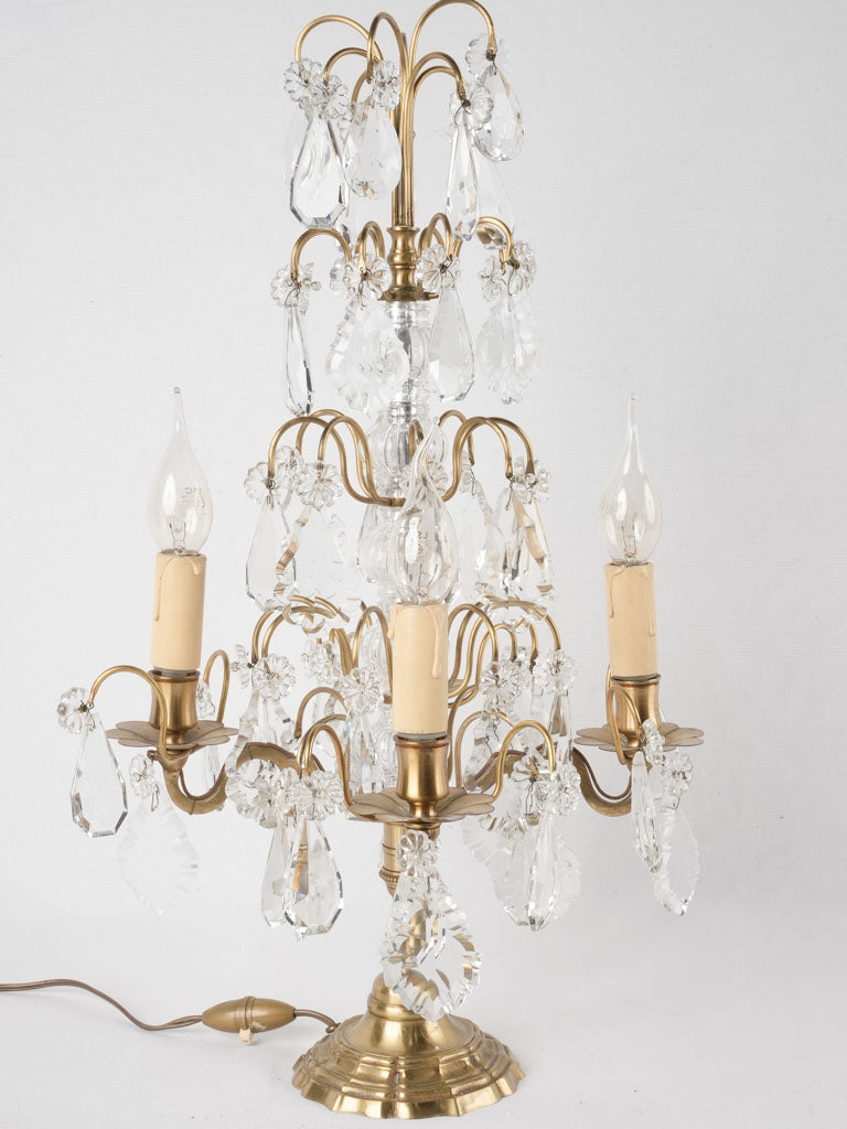 Classic clear girandole lighting piece