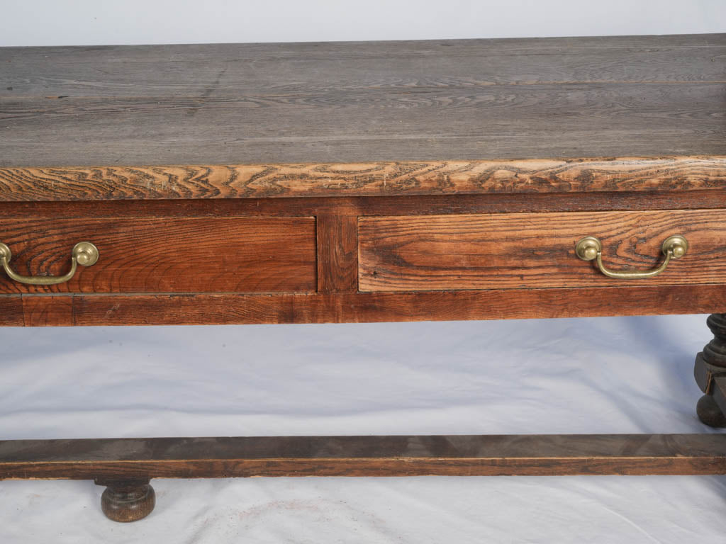 Antique French meleze wood console