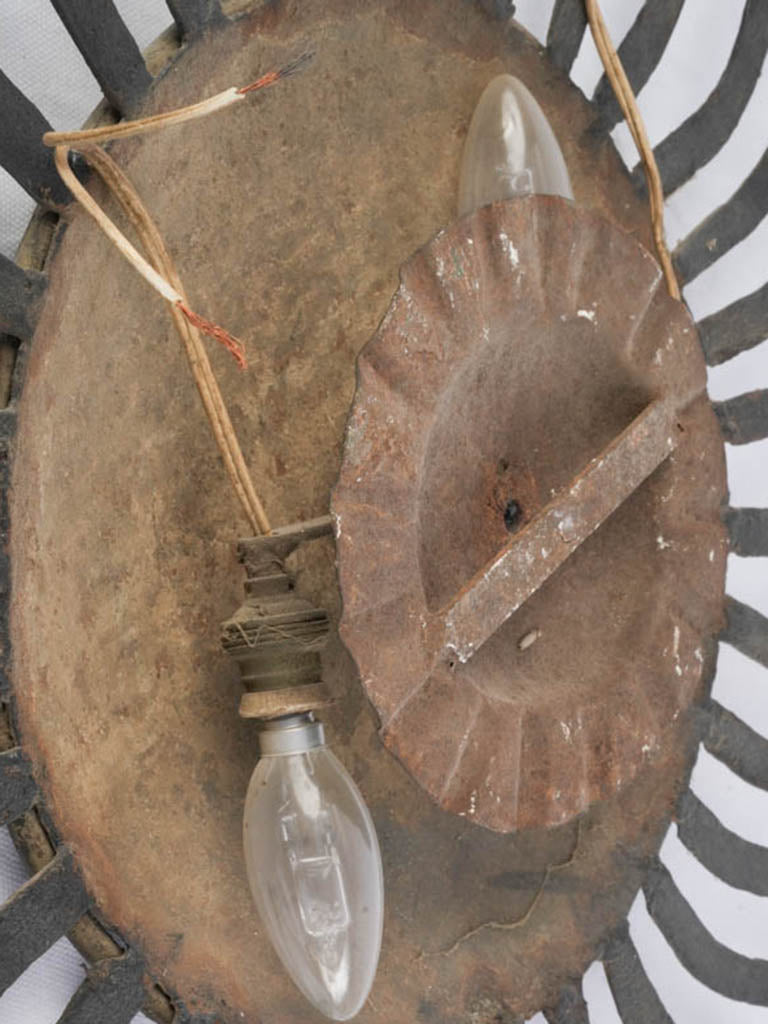 Textured vintage Spanish sconce