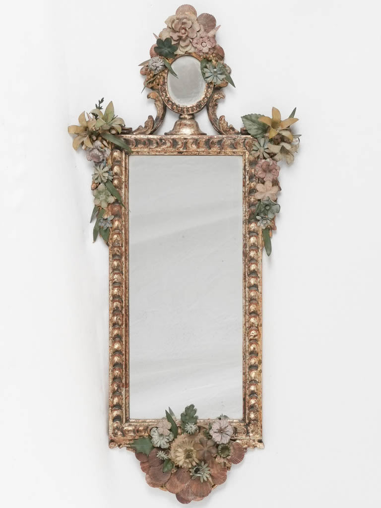 Vintage Strich sea shell mirror