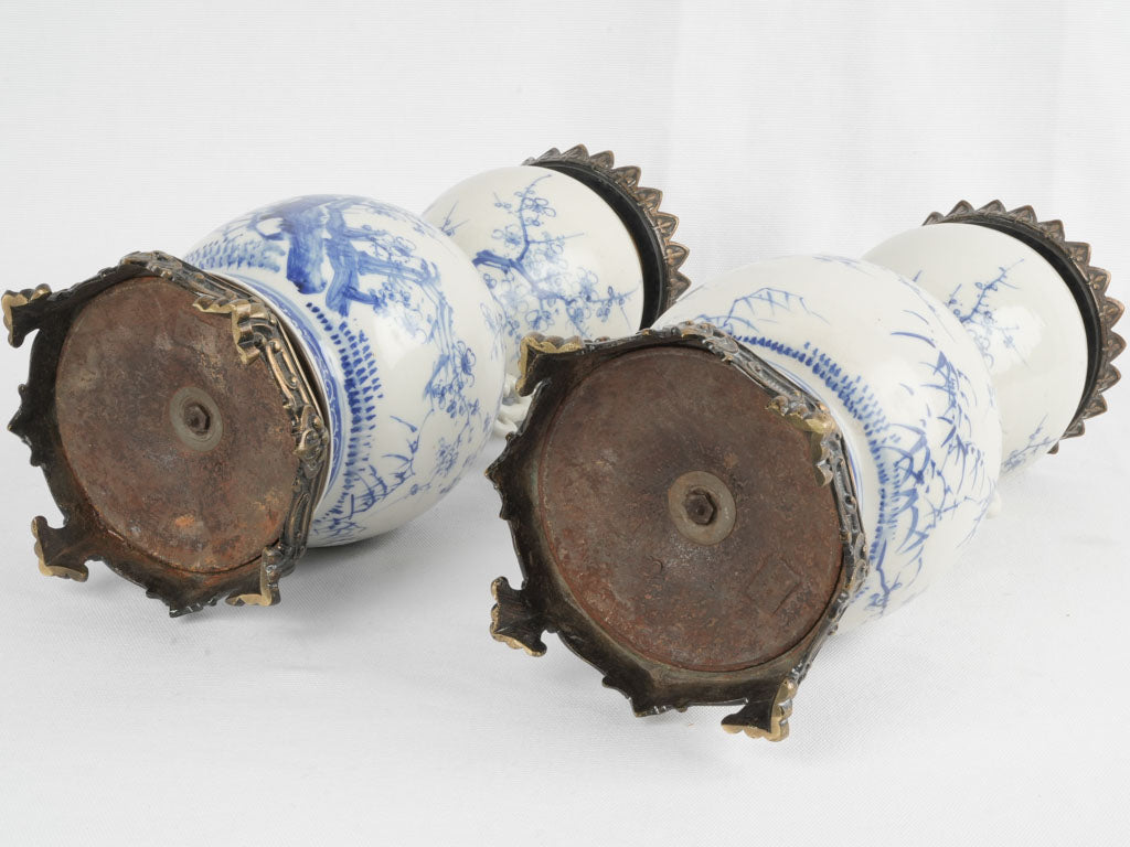 Opulent nineteenth-century bronze lamps