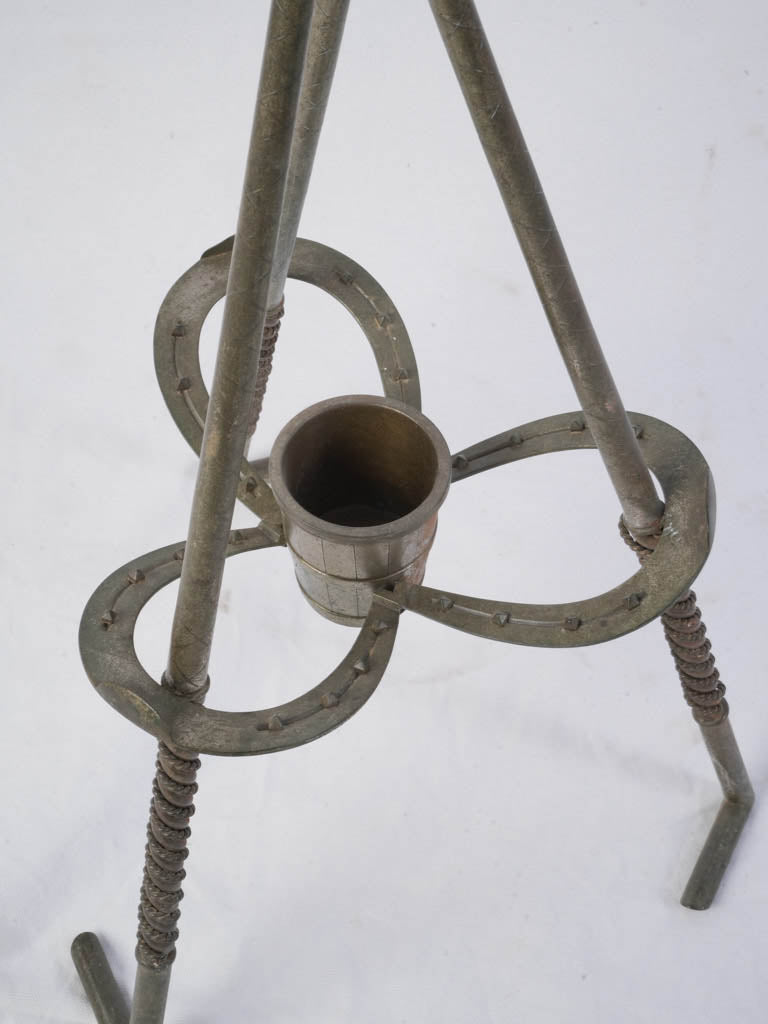 Intricate engraved horse scene