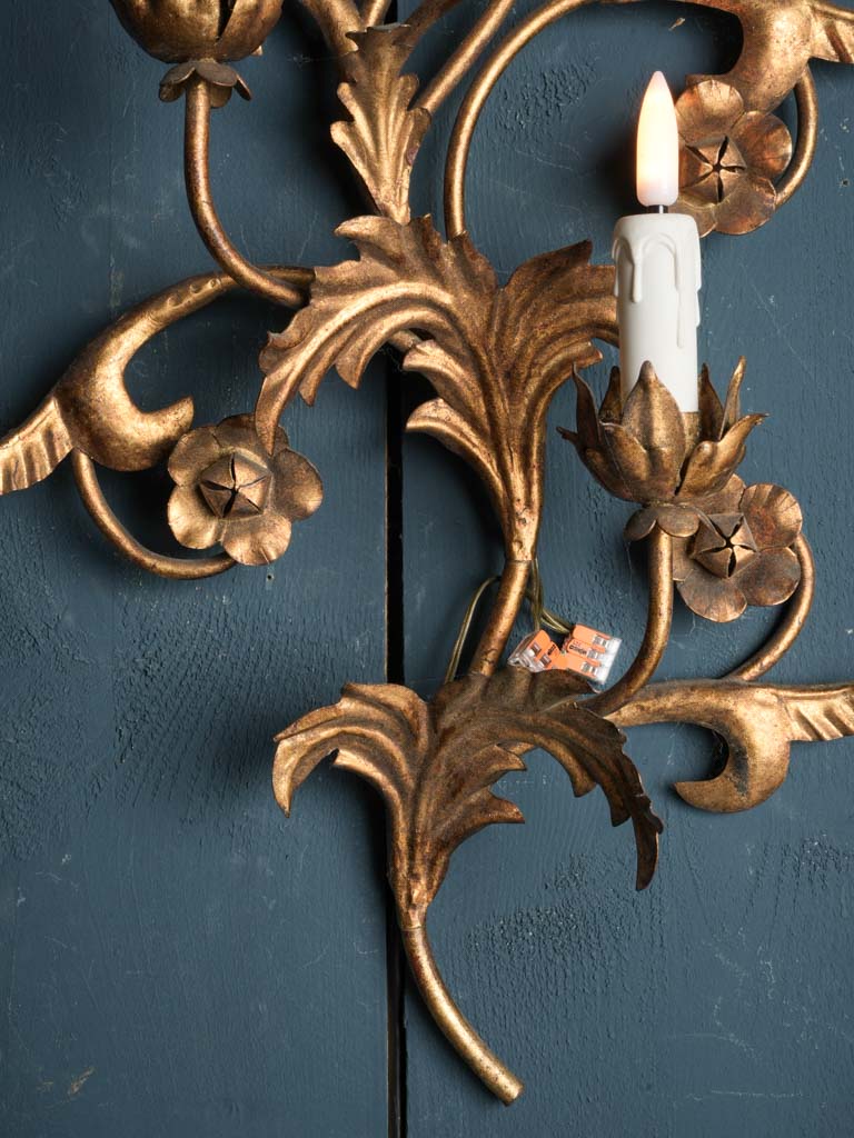 Antique patina Italian lighting fixtures