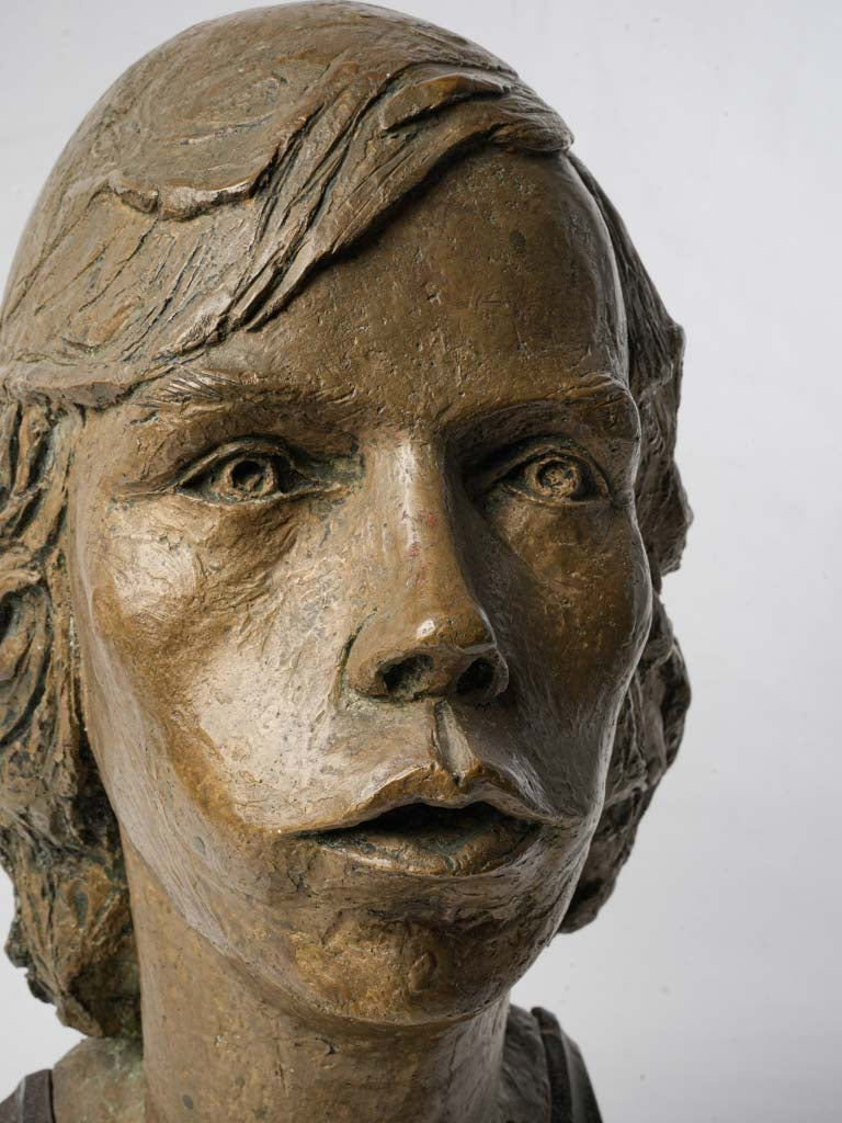 Bronze bust of a lady 1966 Dan Bailey (1947 -) 17¼"