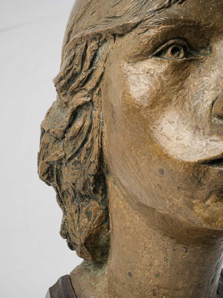 Bronze bust of a lady 1966 Dan Bailey (1947 -) 17¼"