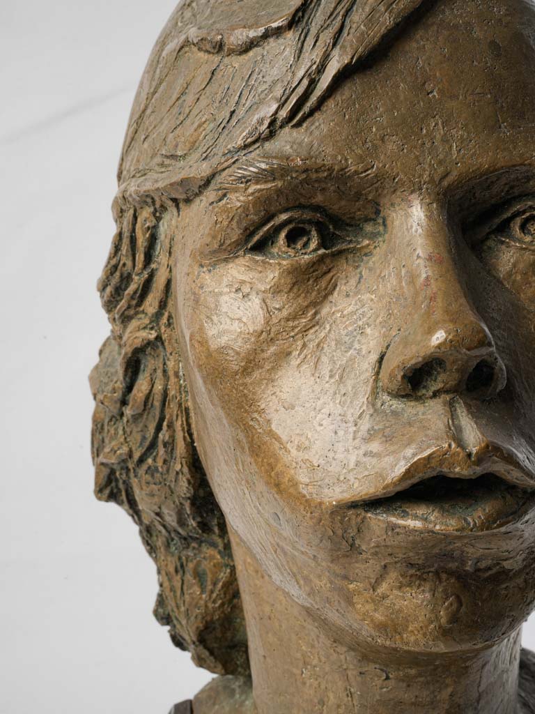Bronze bust of a lady 1966 Dan Bailey (1947 -) 17¼"