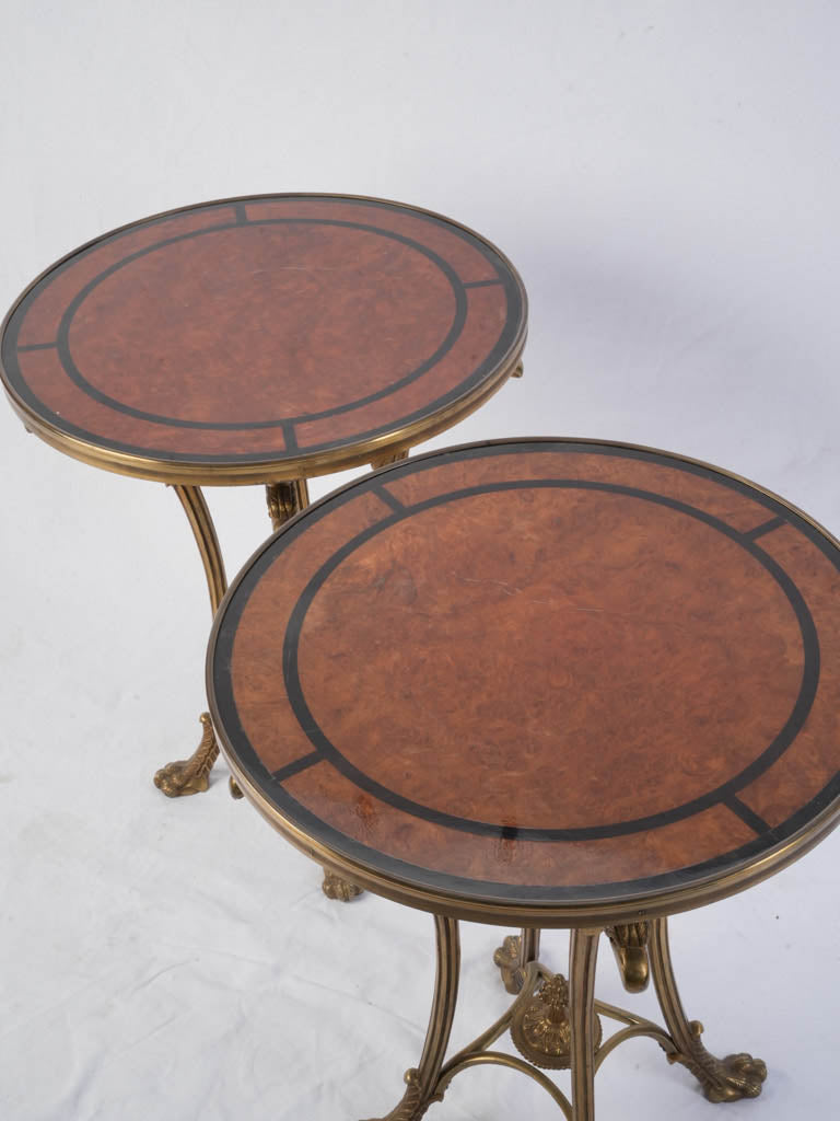 Stylish paw feet accent tables