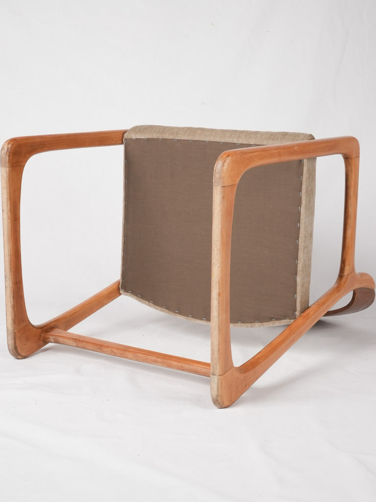 4 Baumann sleigh armchairs - ash