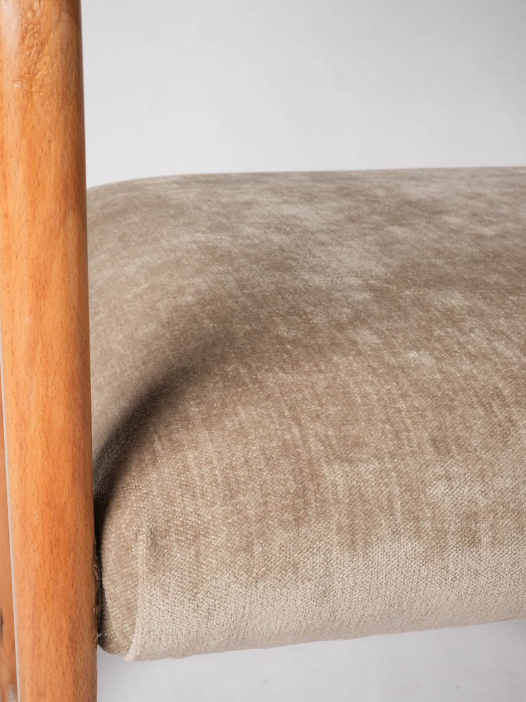 4 Baumann sleigh armchairs - ash