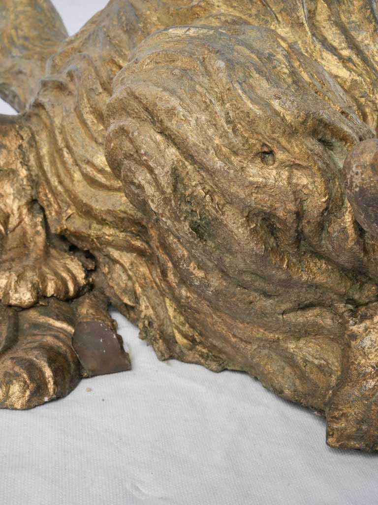 Artistic vintage eagle lectern sculpture