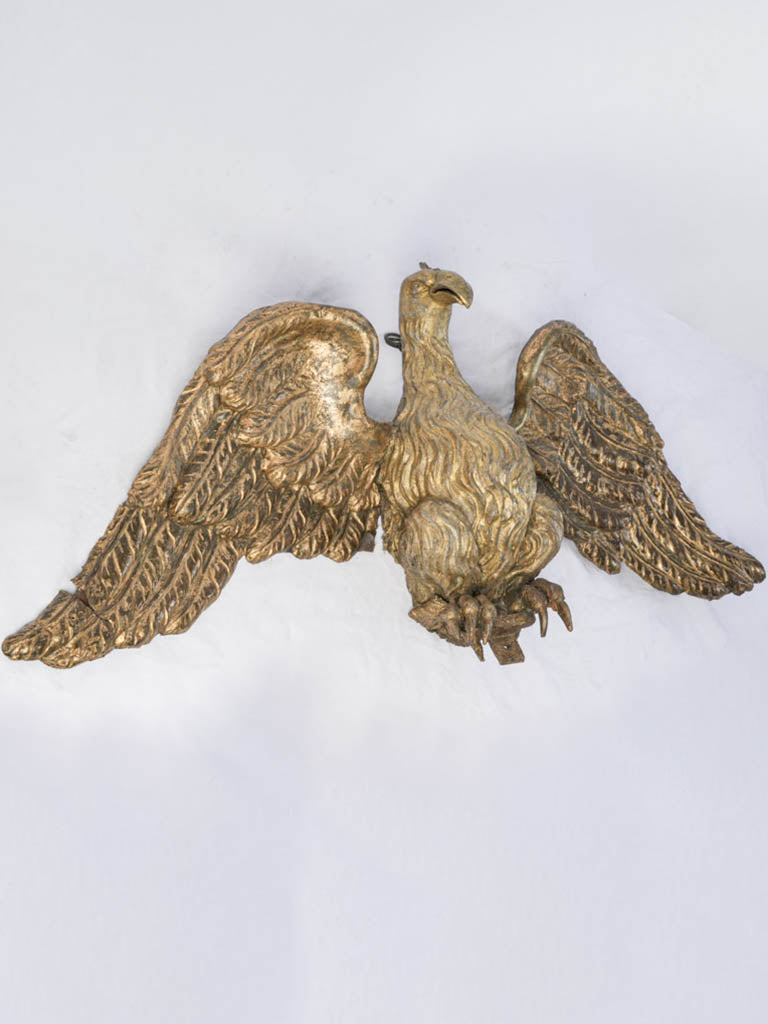 Vintage 17th-century gilded eagle sculpture
