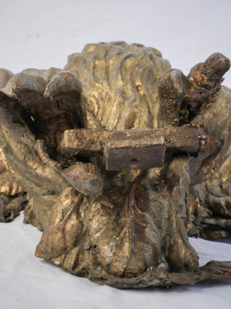 Baroque antique gilded eagle artifact