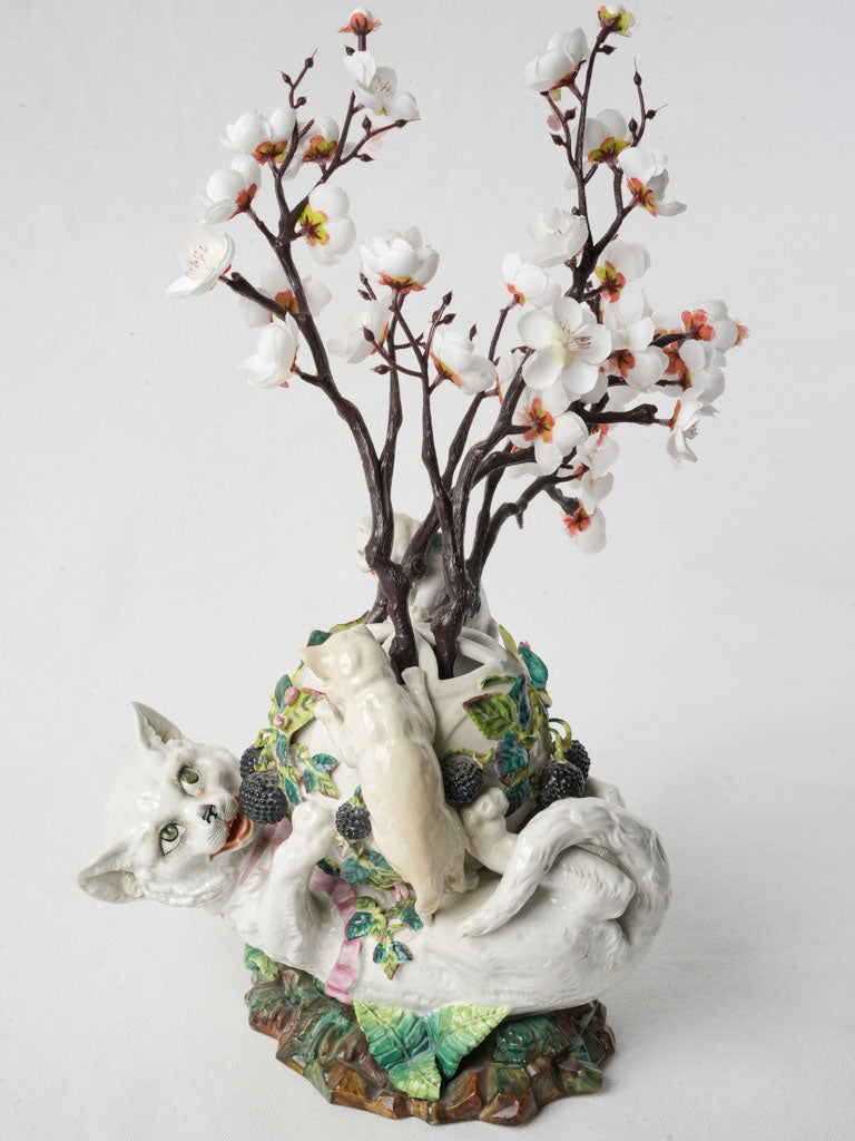 Exquisite porcelain pique-fleur vase