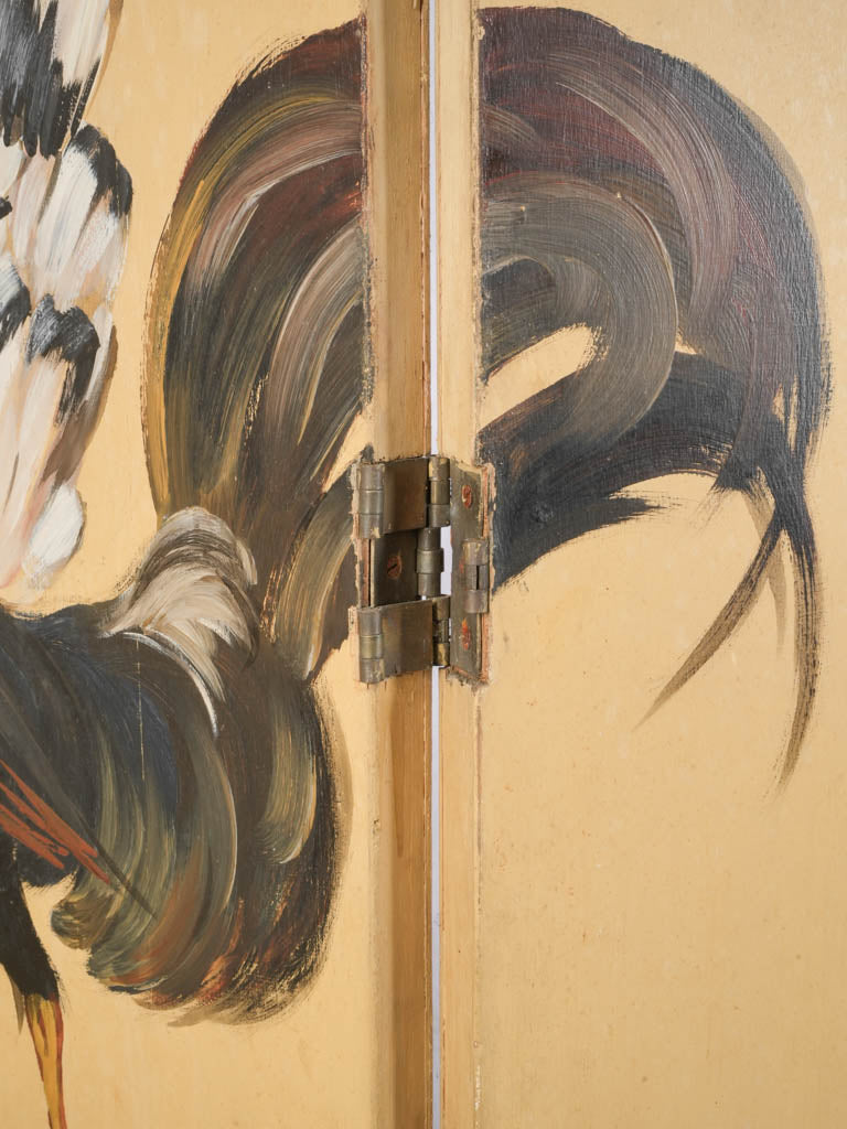 French painted wooden room divider