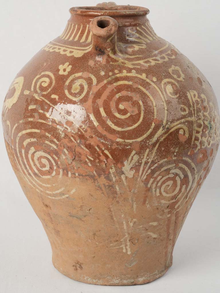 Faded brown demi-glaze ewer