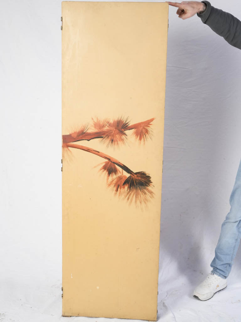 Muted gold embellished privacy screen