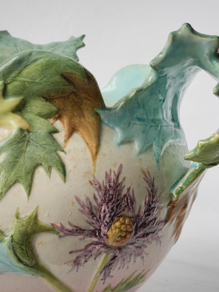 Handcrafted Delphin Massier vase  