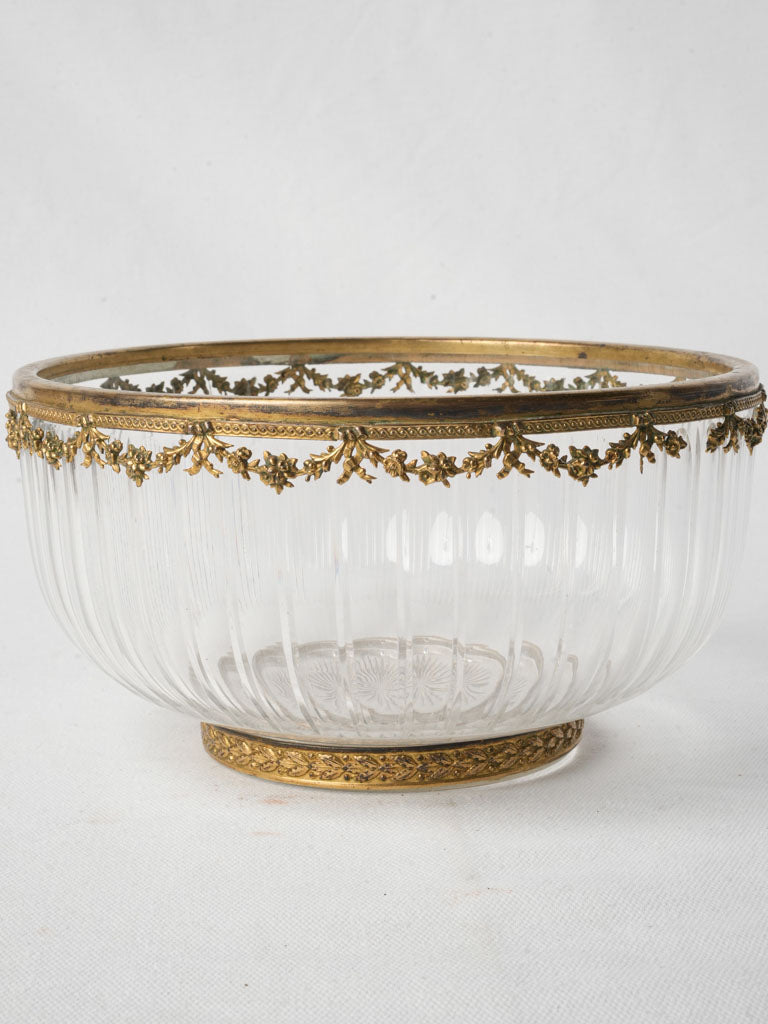 Vintage French crystal centerpiece