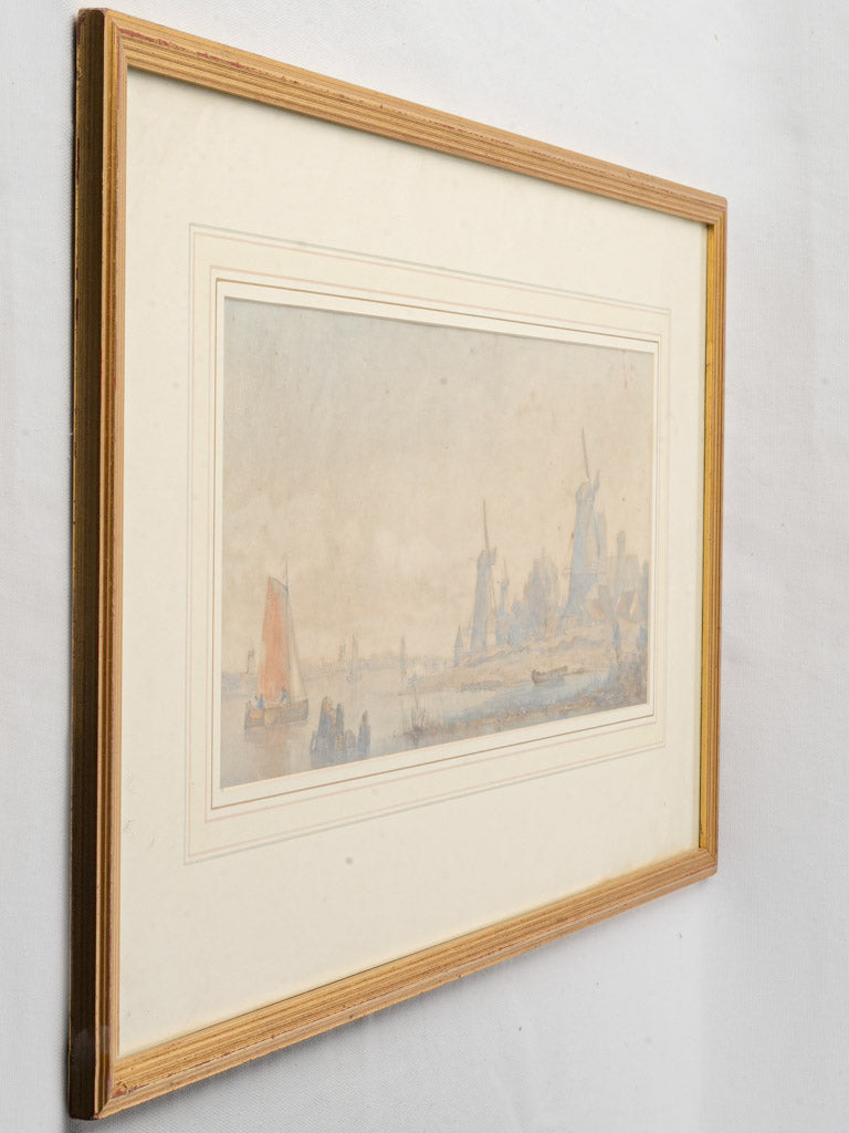 Historical British artist watercolor art