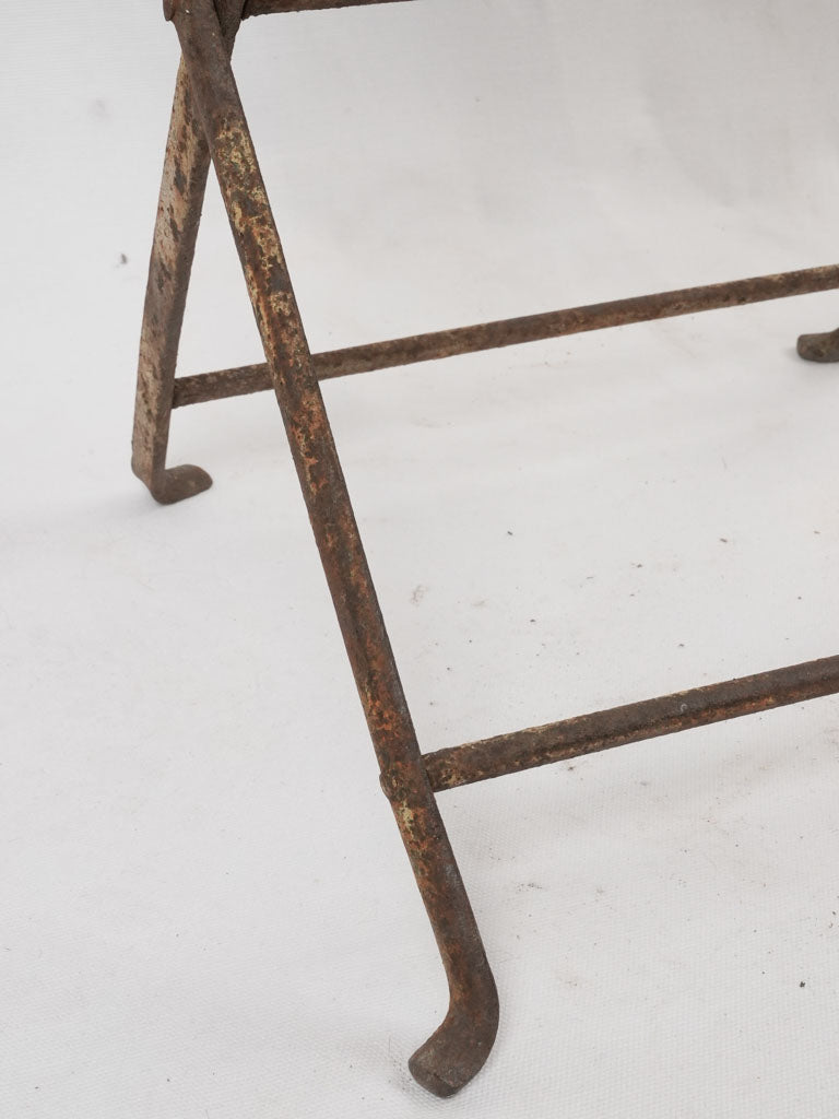Napoleon III folding garden chair - daisy seat