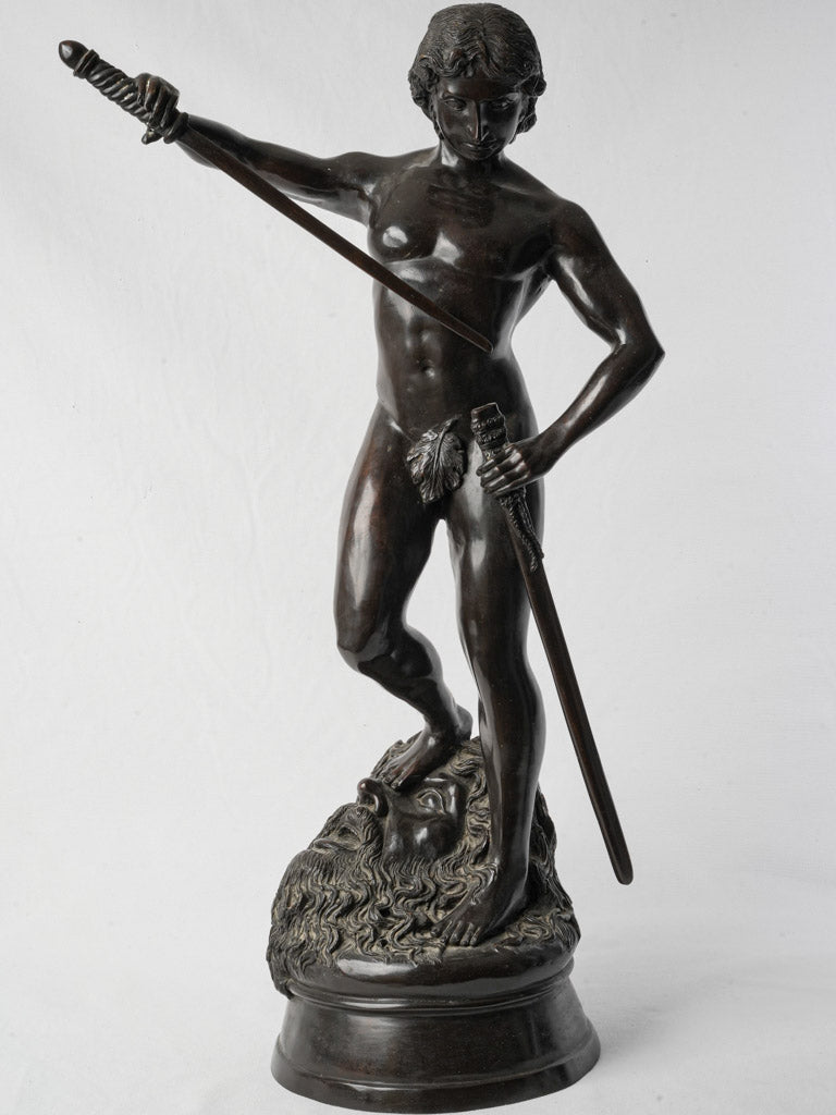 French patina bronze statue