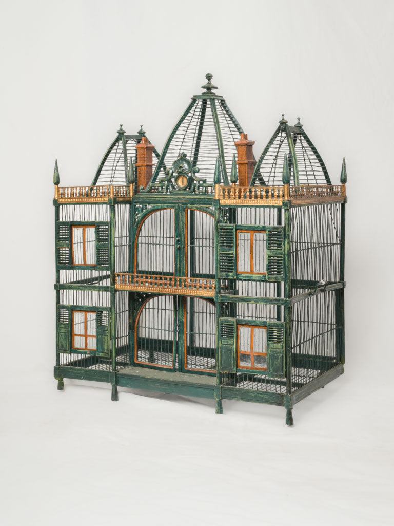 Impressive antique architectural birdcage