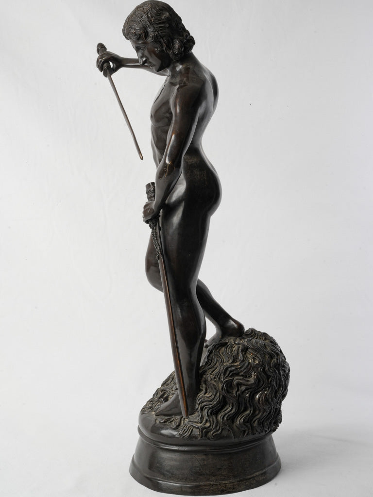 Renaissance style bronze statue