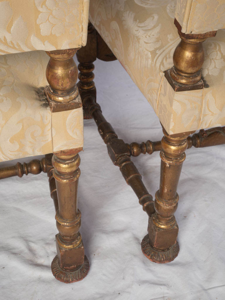 Architecturally strong library armchairs