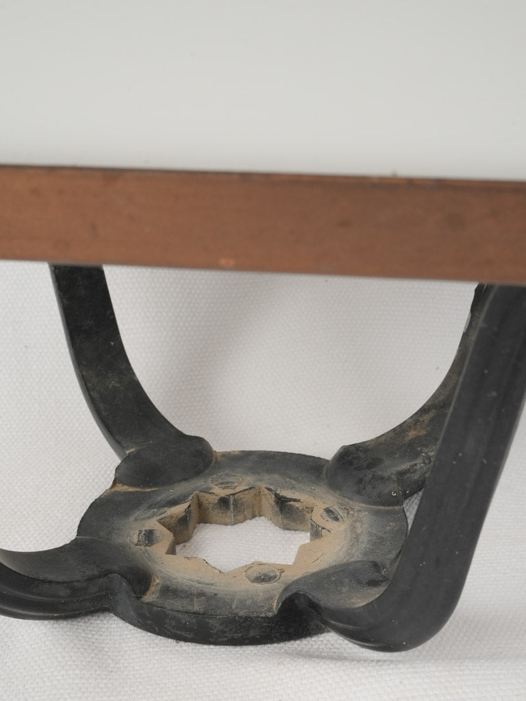 Weathered copper outdoor streetlamp