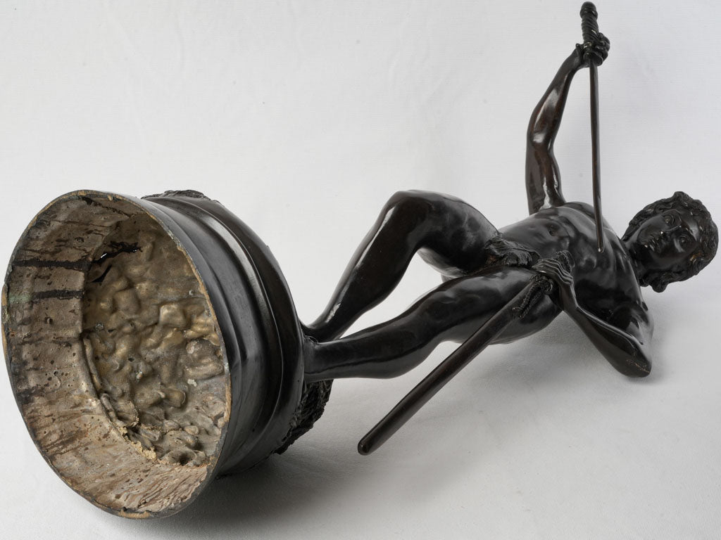 Exquisitely sculpted bronze statue