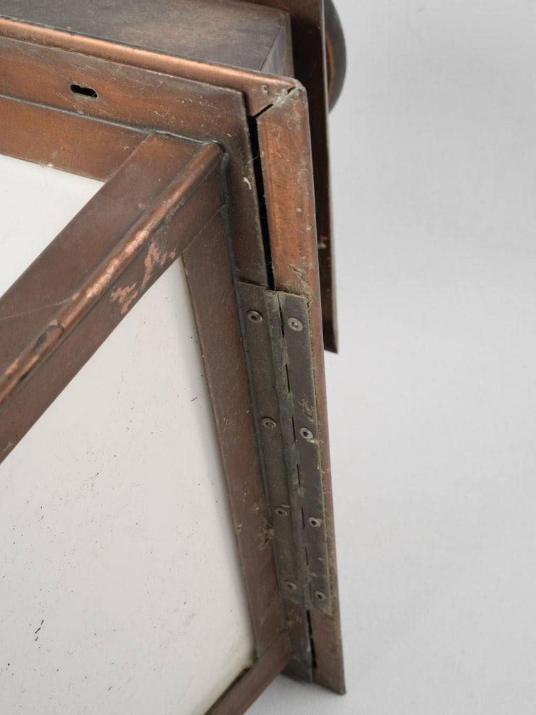Aged French copper streetlight
