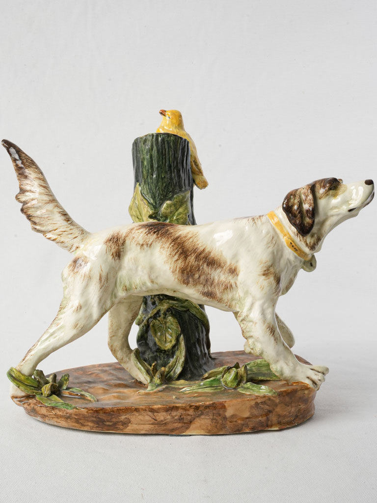 Lifelike textured barbotine ornament