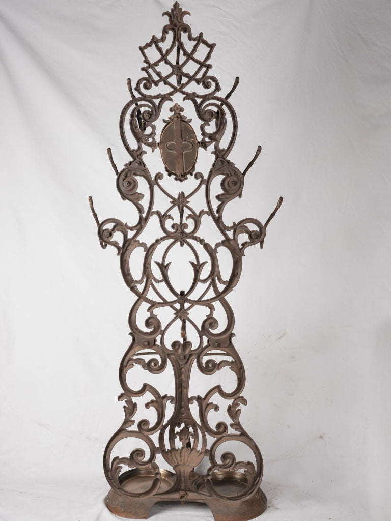Vintage metal umbrella stand rack