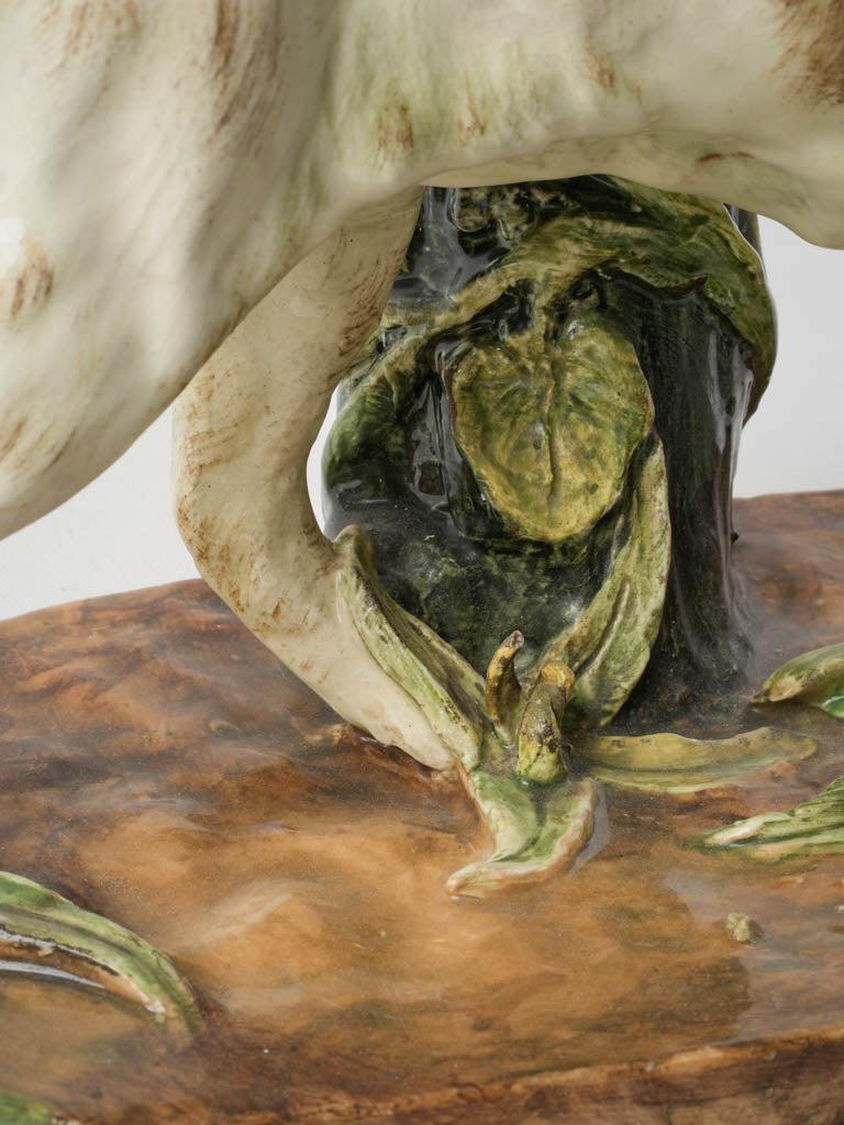 Rare collectible barbotine vase