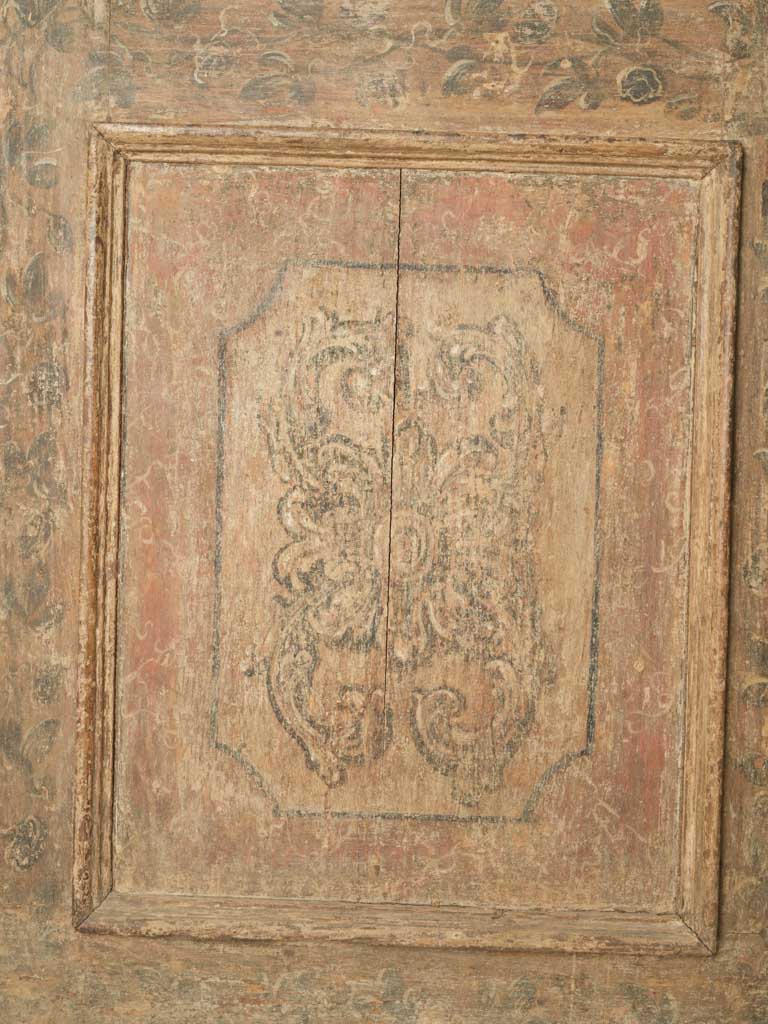 Timeworn 18th-century wall-mounted panel
