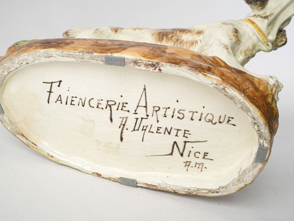 Decorative painted French pottery