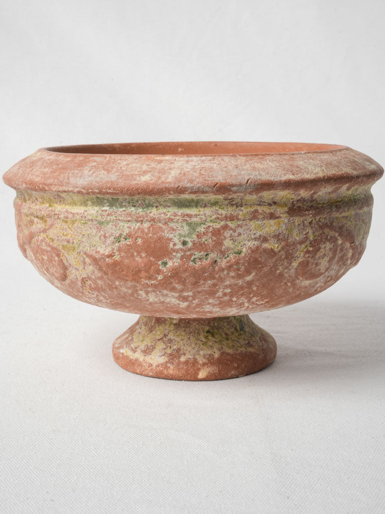 Provincial earthenware centerpiece candle