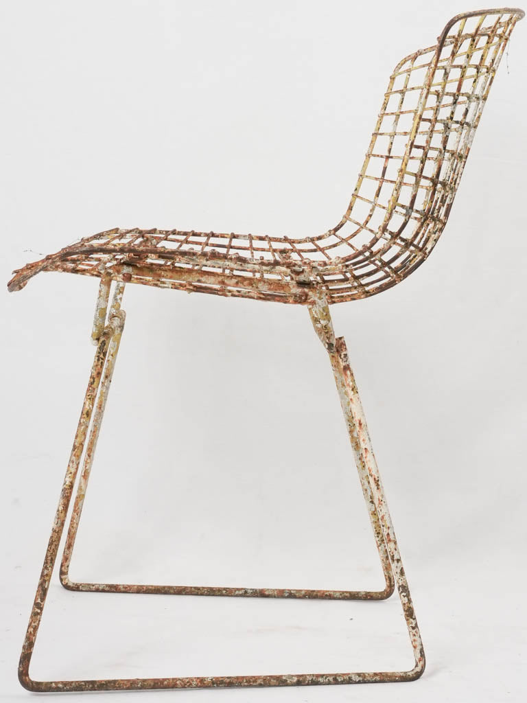 Rustic, worn-in garden seating