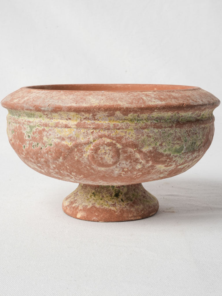 Clay patina Provence candle dish