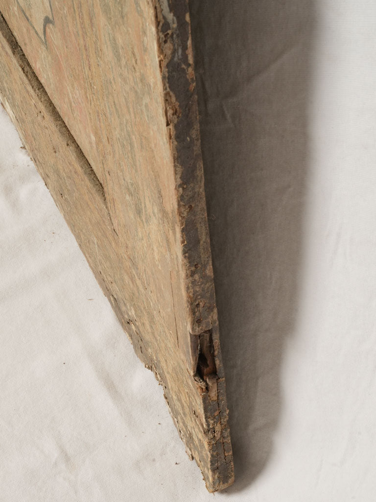 Delicate cartouche-adorned antique door