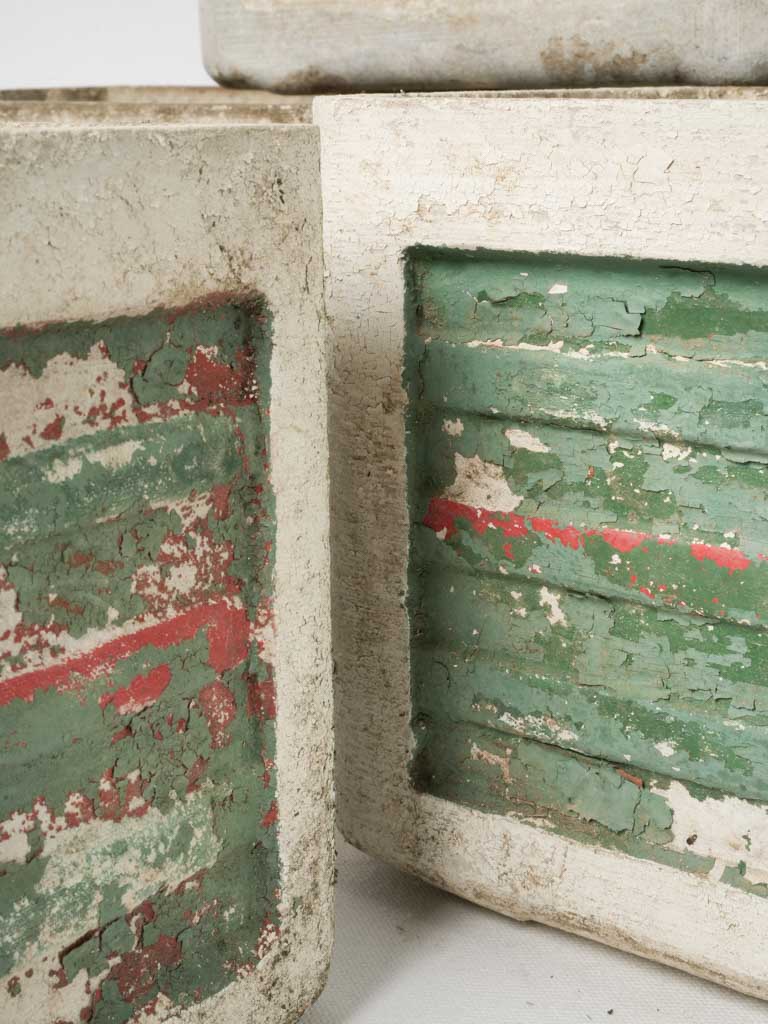 Subtle Green Fibre Cement Rectangular Pots